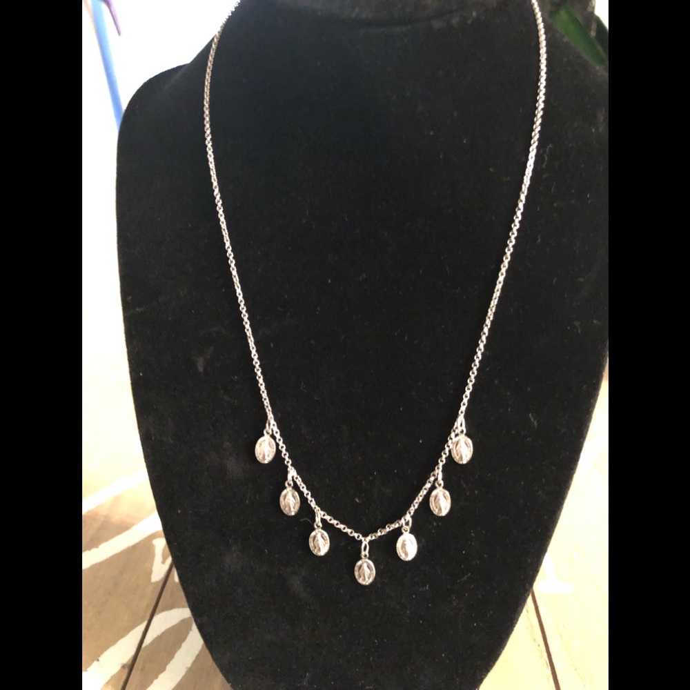 Sterling Silver Mother Mary Necklace